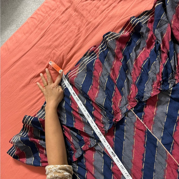 LG Red and Blue Striped Fabric - Picture 3 of 6